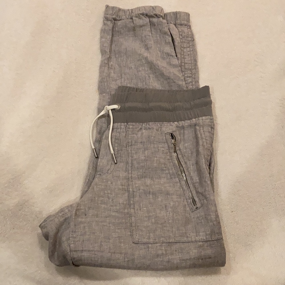 Athleta Linen Jogger Pants